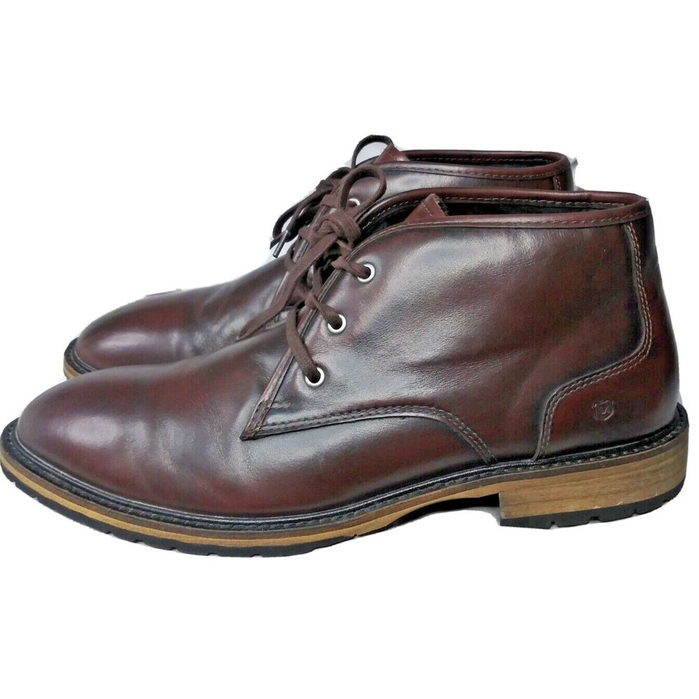 ANDREW MARC Woodside Chukka Boots Men's Size 11 M Brown Leather Retail $218